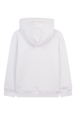white cotton hoodie LANVIN KIDS | N30369N48